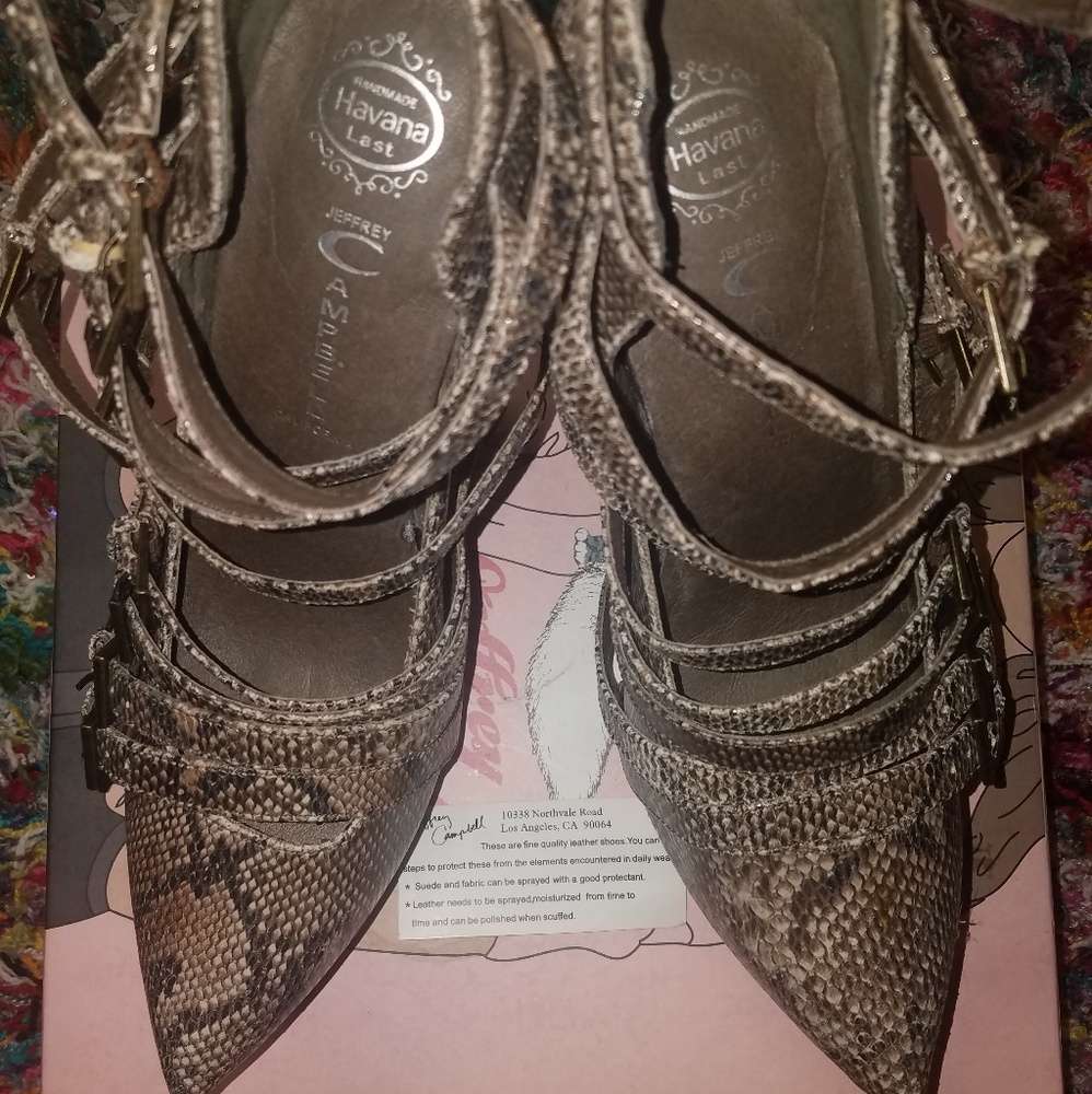 Fashion FWD Jeffrey Campbell's Snakeskin Wedges